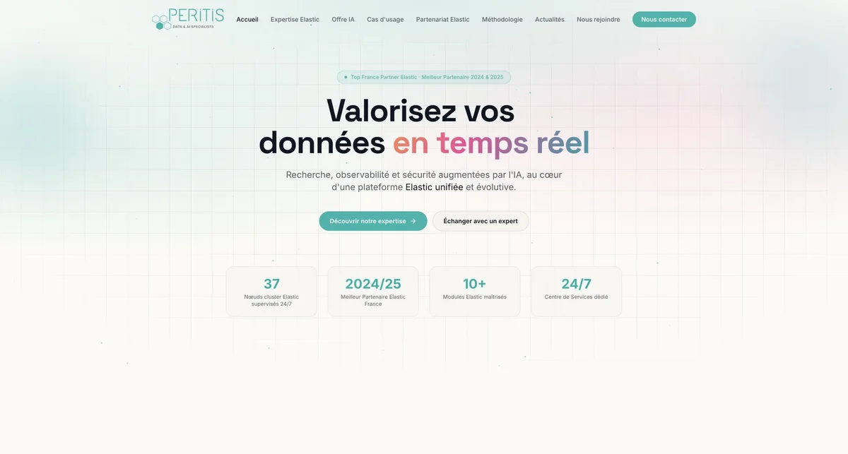 Aperçu du site de PERITIS